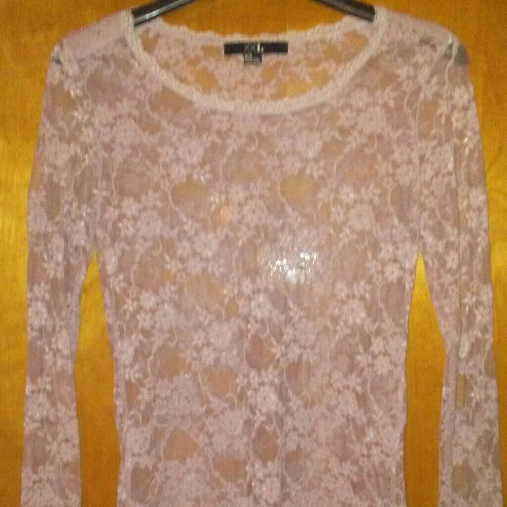 Pink Lace Blouse